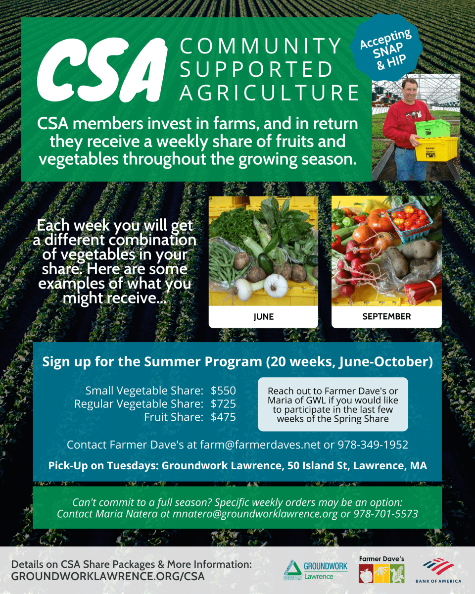 CSA Supported Agriculture) Groundwork Lawrence